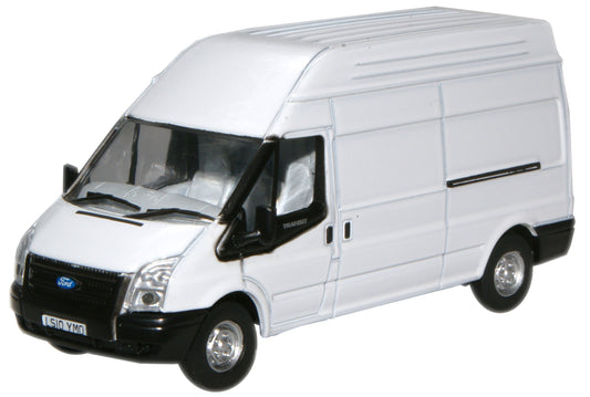 Ford Transit LWB High - White 1:76 Oxford Diecast Model