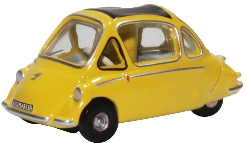 Heinkel Kabine Yellow 1:76 Oxford Diecast Model