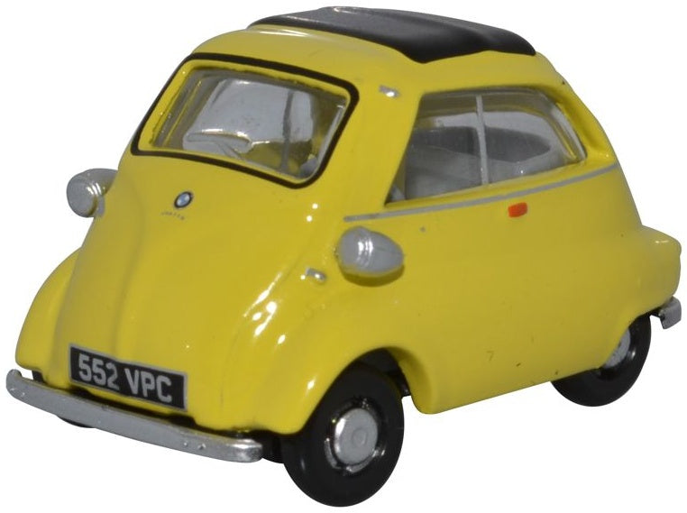 BMW Isetta Yellow 1:76 Oxford Diecast Model