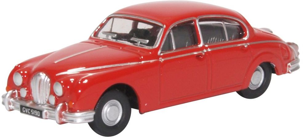 Jaguar MkII Carmen Red 1:76 Oxford Diecast Model