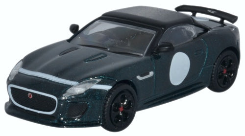 Jaguar F-Type Project 7 British Racing Gre 1:76 Oxford Diecast Model