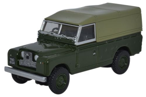 Available To Order – Land Rover S2 Canvas Back - Bronze Green 1:76 Oxford Diecast Model (OXF 76LAN2011)