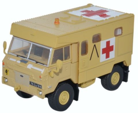 Land Rover FC Ambulance Gulf War Operation Granby 1991 1:76 Oxford Diecast Model