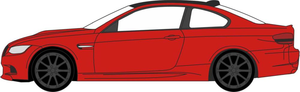 BMW M3 Coupe Imola Red 1:76 Oxford Diecast Model