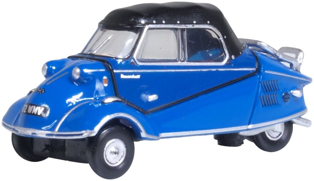 Messerschmitt KR200 Bubble Car Royal Blue 1:76 Oxford Diecast Model