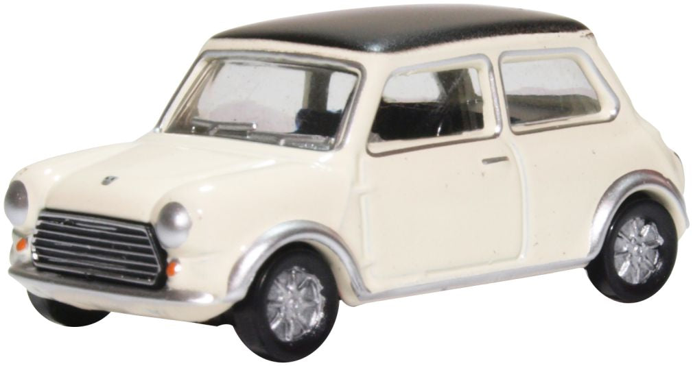 Available To Order – Mini Cooper S MkII Snowberry White/Black 1:76 Oxford Diecast Model (OXF 76MCS004)