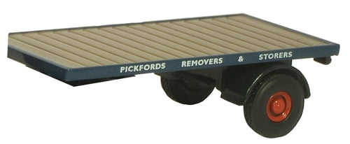 Flatbed Trailer 2pc Set - Pickfords 1:76 Oxford Diecast Model