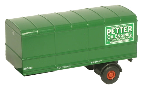 Box Trailer 2pc Set - Southern 1:76 Oxford Diecast Model