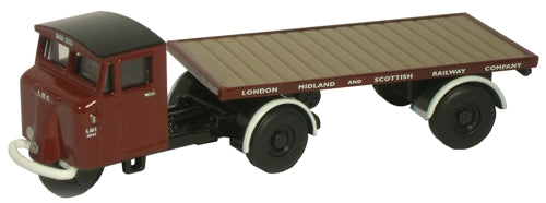 Mechanical Horse Flatbed Trailer - LMS 1:76 Oxford Diecast Model