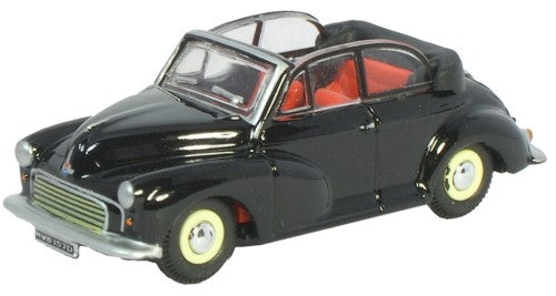 Morris Minor Soft Top Open - Black 1:76 Oxford Diecast Model