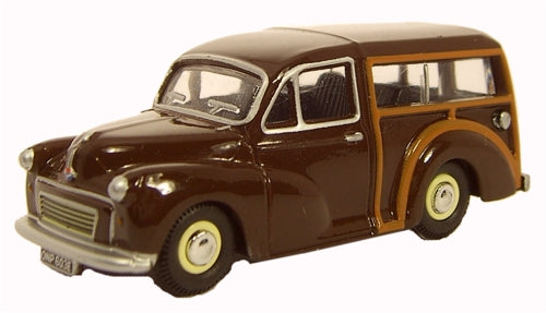 Morris Minor Traveller - Maroon 1:76 Oxford Diecast Model