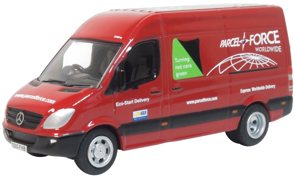 Mercedes Sprinter Parcelforce 1:76 Oxford Diecast Model