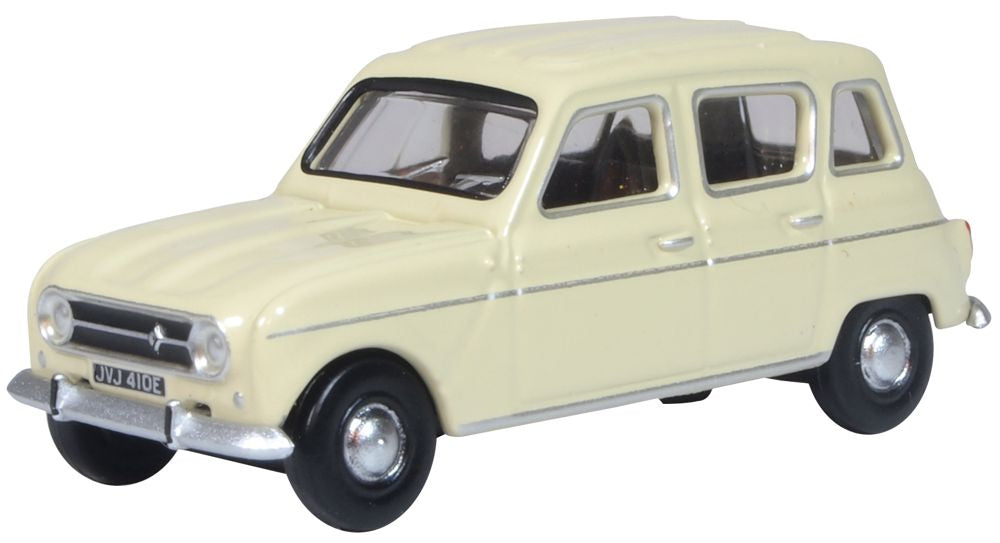 Renault 4 Beige 1:76 Oxford Diecast Model
