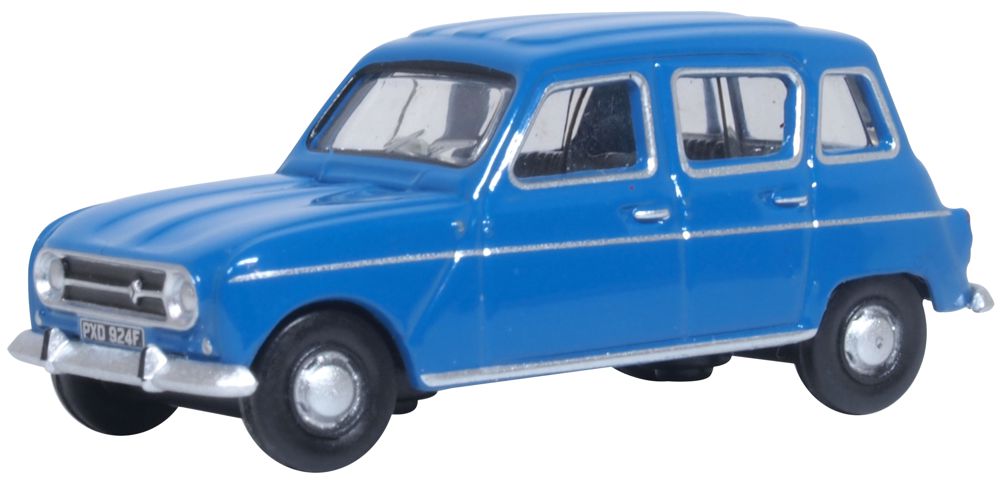 Renault 4 Blue 1:76 Oxford Diecast Model