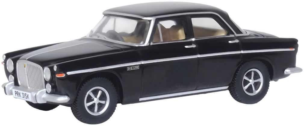 Rover P5B Black (Wilson/Thatcher) 1:76 Oxford Diecast Model