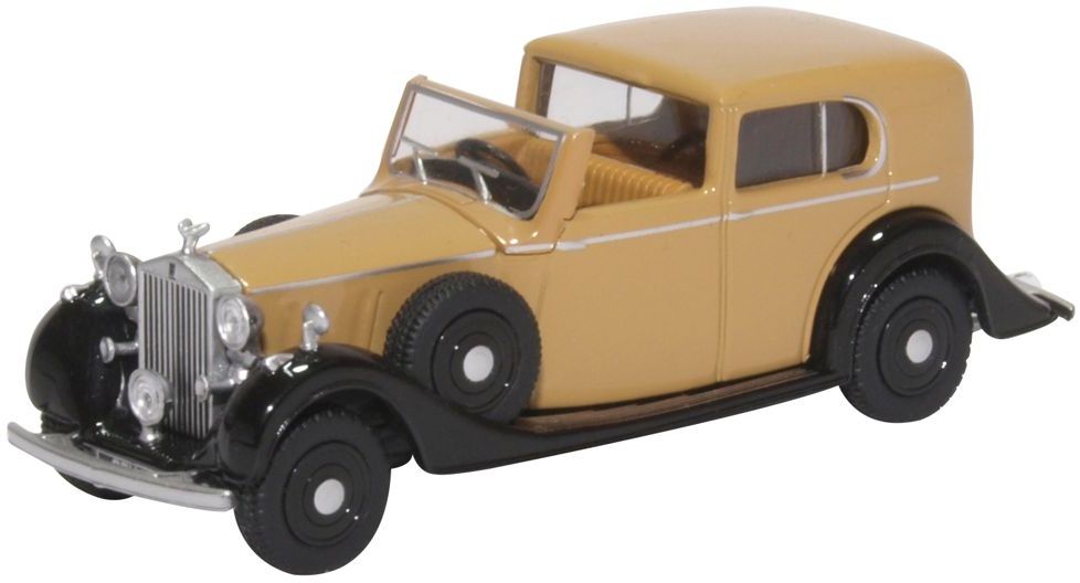 Rolls Royce Phantom III Fawn/Black 1:76 Oxford Diecast Model