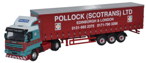 Scania 143 40ft Curtainside - Pollock 1:76 Oxford Diecast Model