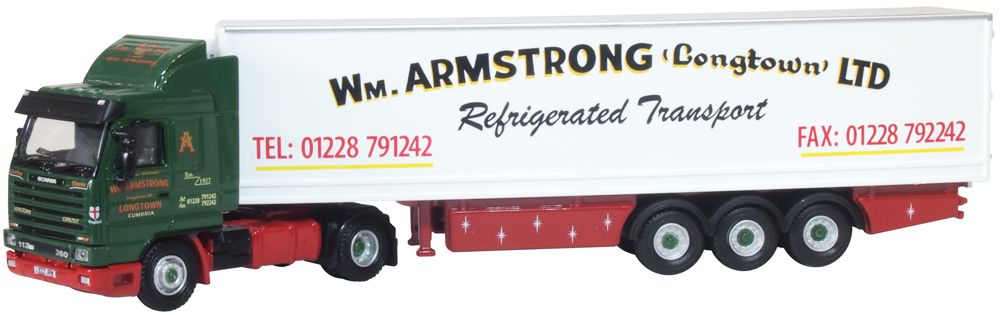 Scania 143 40ft Fridge Trailer William Armstrong 1:76 Oxford Diecast Model
