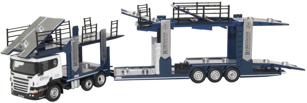 Scania Car Transporter Robinsons Autologis 1:76 Oxford Diecast Model
