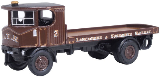 Lancashire & Yorkshire Railway Sentinel Flatbed 1:76 Oxford Diecast Model