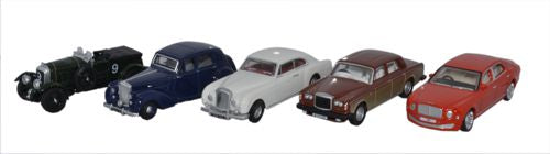 5 Piece Bentley Set 1:76 Oxford Diecast Model