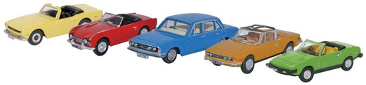 5 Piece Triumph Set 1:76 Oxford Diecast Model