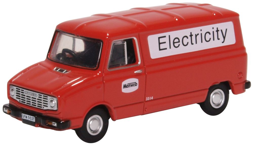 Leyland Sherpa Van Manweb Electricity 1:76 Oxford Diecast Model