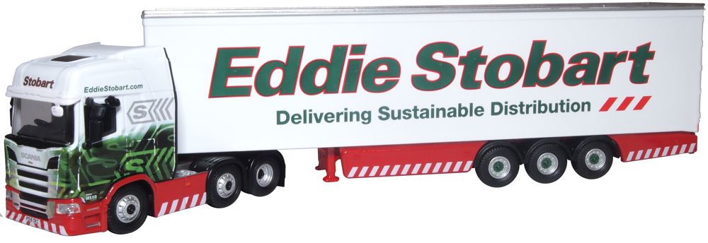 Available To Order – Scania R Series Highline Box Trailer Stoba 1:76 Oxford Diecast Model (OXF 76SRH001)