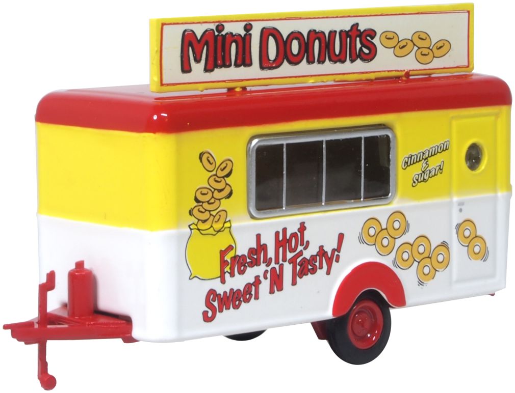 Mobile Trailer Mini Donuts 1:76 Oxford Diecast Model