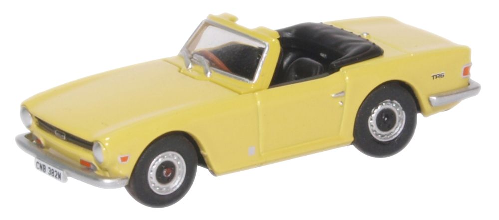 Triumph TR6 - Mimosa Yellow 1:76 Oxford Diecast Model