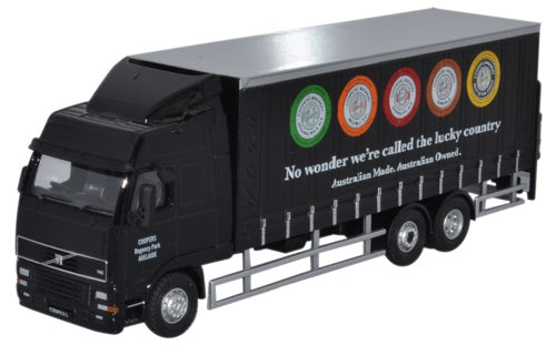 Volvo FH3 6 Wheel Curtainside Coopers 1:76 Oxford Diecast Model