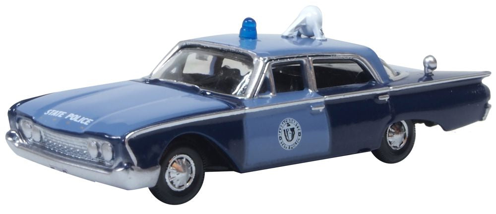 Ford Fairlane Sedan Massachusetts State Police Radar Car 1960 1:87 Oxford Diecast Model