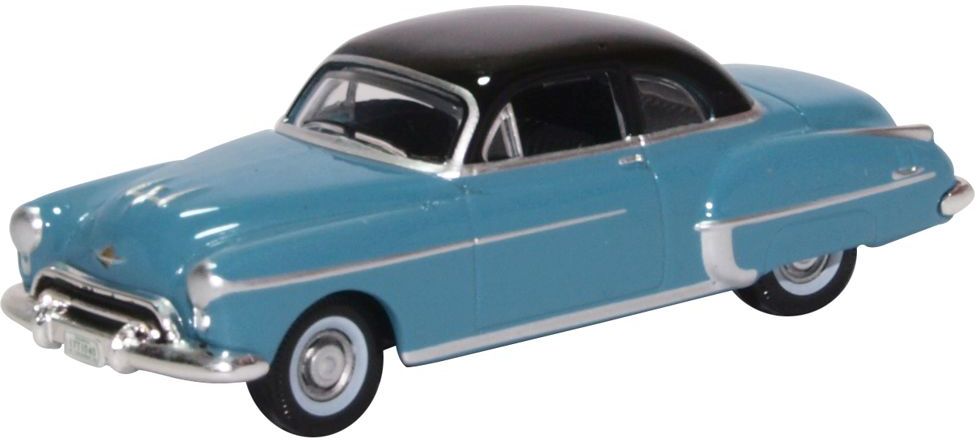 Oldsmobile Rocket 88 Coupe 1950 Crest Blue 1:87 Oxford Diecast Model