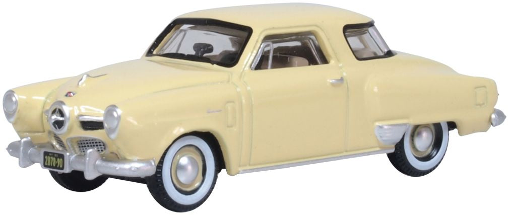Studebaker Champion Starlight Coupe Coupe Tulip Cream 1950 1:87 Oxford Diecast Model