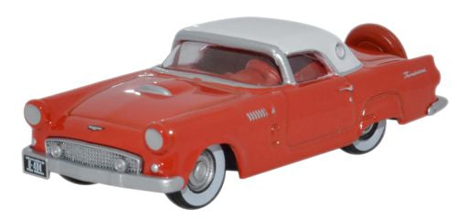 Ford Thunderbird 1956 Fiesta Red/Colonial 1:87 Oxford Diecast Model