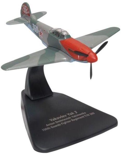 YAK 3 Dmitrievich Yakimenko 150th Guards Reg 1945 1:72 Oxford Diecast Model
