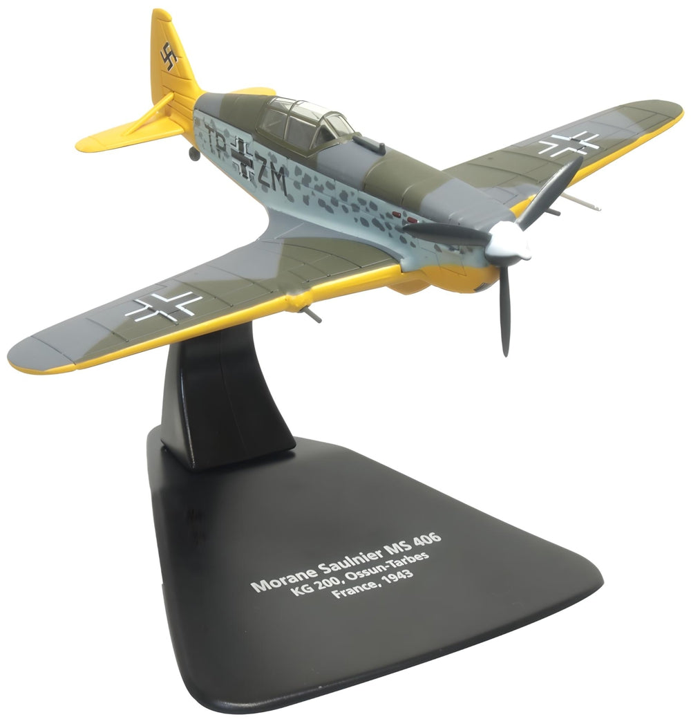 Morane Saulnier 406 KG200 OssunTarbes France 1943 1:72 Oxford Diecast Model