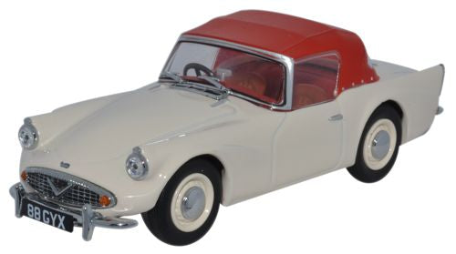 Available To Order – Daimler SP250 Hood - Ivory/Red 1:43 Oxford Diecast Model (OXF DSP003)