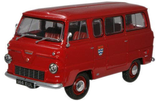 Available To Order – Ford 400E Minibus - London Fire Brigade 1:43 Oxford Diecast Model (OXF FDE005)
