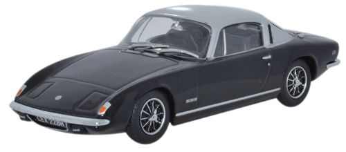 Available To Order – Lotus Elan + 2 - Black (Silver Roof) 1:43 Oxford Diecast Model (OXF LE004)