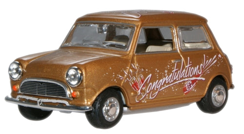 Available To Order – Mini Car - Congratulations 1:43 Oxford Diecast Model (OXF MIN018)