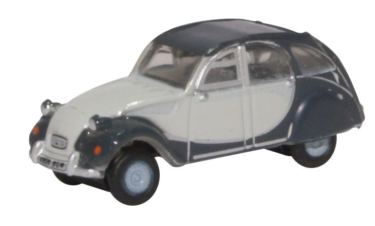 Available To Order – Citroen 2CV Charleston Two Tone Grey 1:148 Oxford Diecast Model (OXF NCT006)