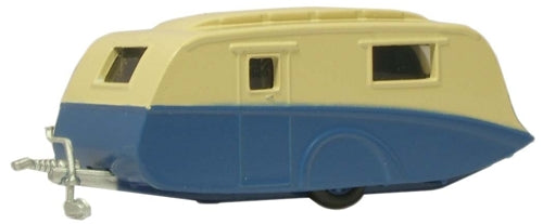 Available To Order – Caravan - Blue/Cream 1:148 Oxford Diecast Model (OXF NCV002)