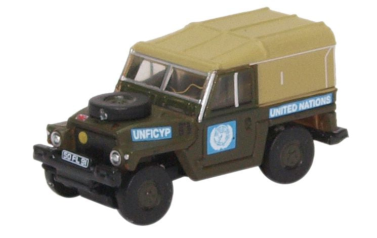 Available To Order – Land Rover Lightweight United Nations 1:148 Oxford Diecast Model (OXF NLRL001)