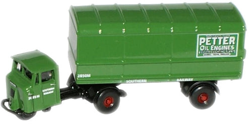 Available To Order – Mech Horse Van Trailer Southern Railways 1:148 Oxford Diecast Model (OXF NMH008)