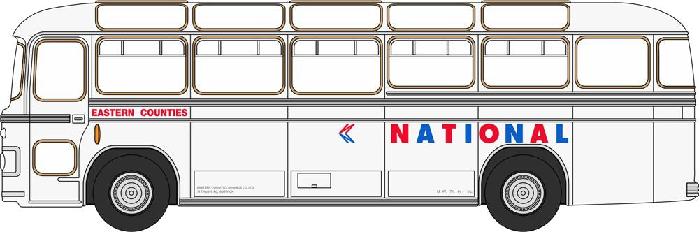 Available To Order – Bristol MW6G Eastern Counties NBC 1:148 Oxford Diecast Model (OXF NMW6003)