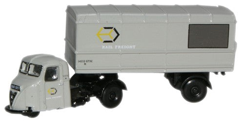 Available To Order – Scammell Scarab Van Trailer - Railfreight 1:148 Oxford Diecast Model (OXF NRAB003)