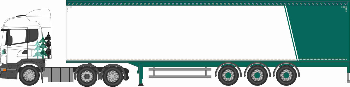 Available To Order – Scania Highline Walking Floor A W Jenkinson 1:148 Oxford Diecast Model (OXF NSHL03WF)