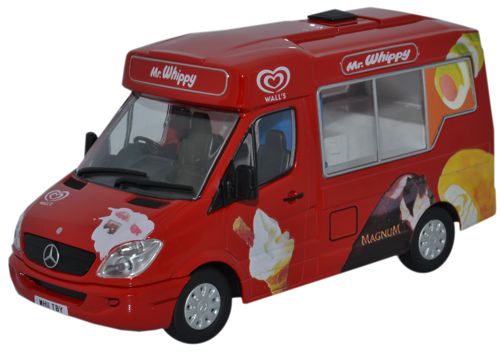 Available To Order – Mercedes Whitby Mondial - Walls Ice Cream 1:43 Oxford Diecast Model (OXF WM001)