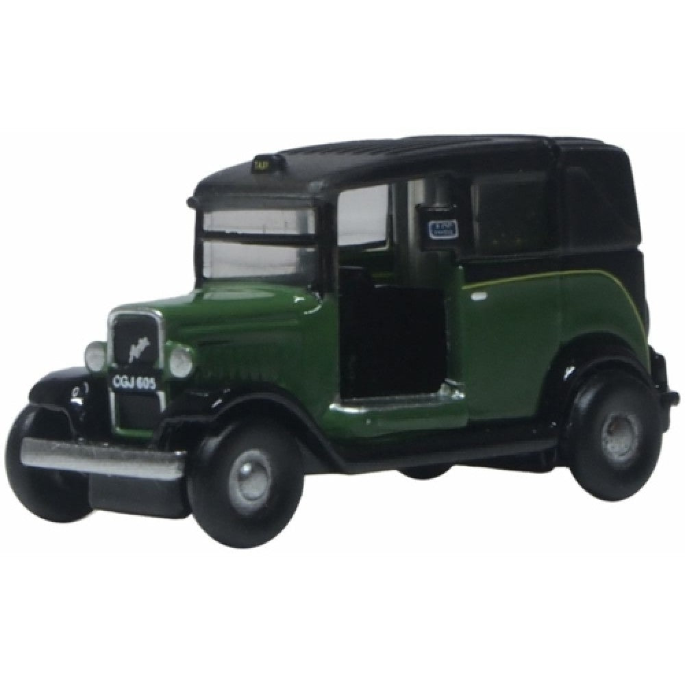 Available to Order – Austin Low Loader Taxi Green 1:148 Oxford Diecast Model (OXNAT005)